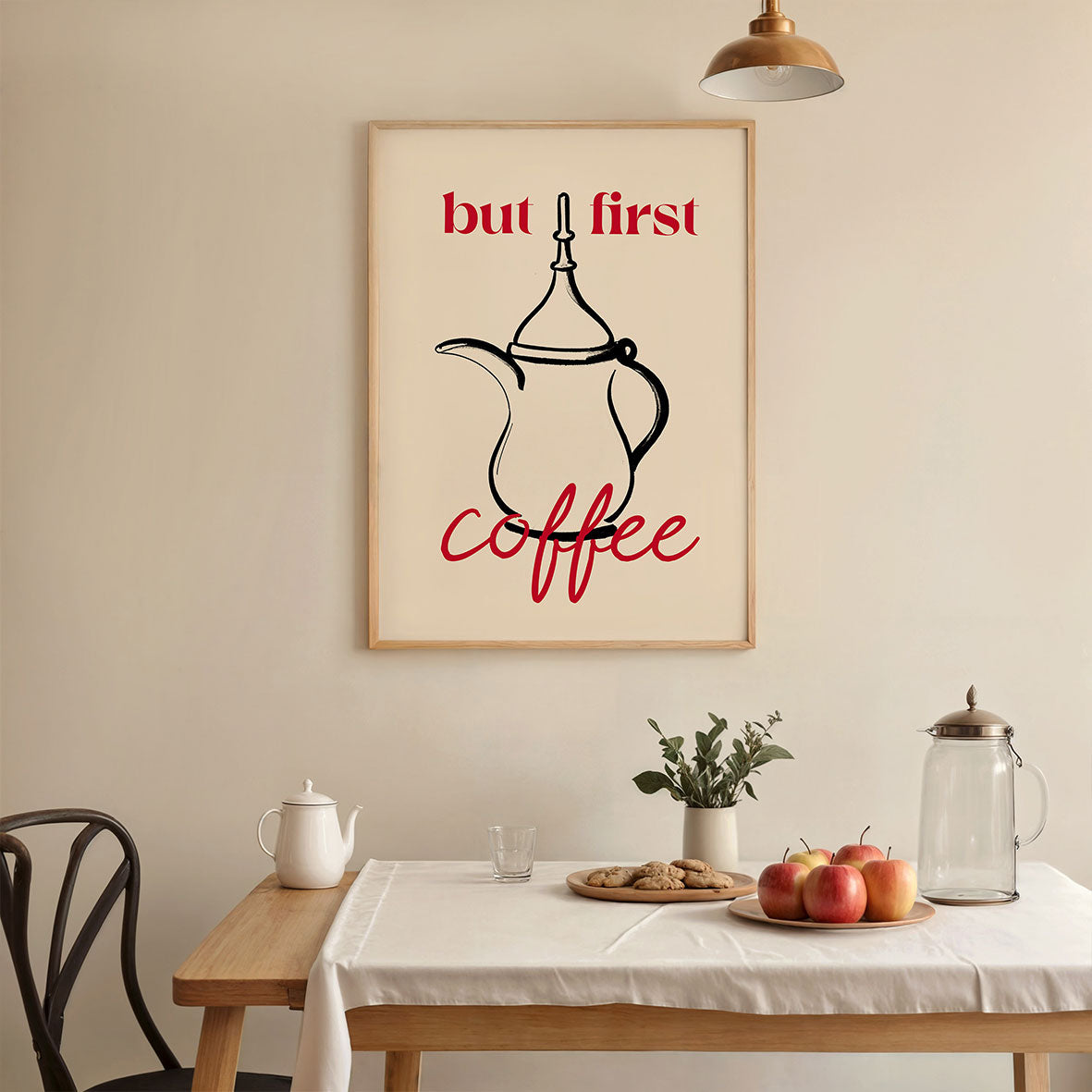 Men först kaffe | Bläckteckning