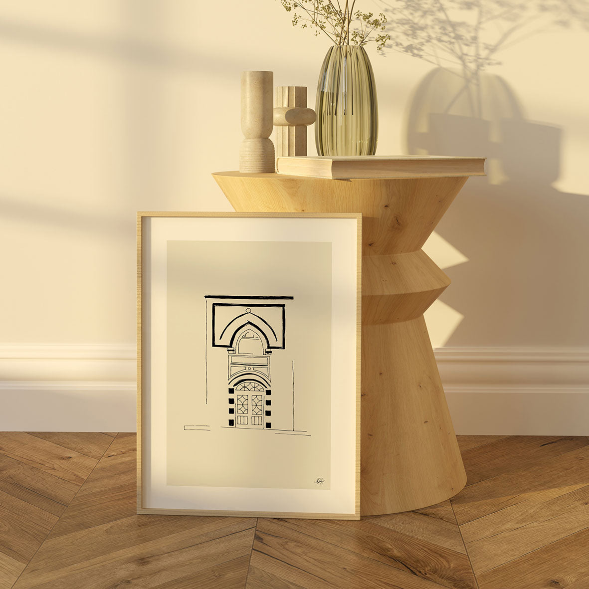 Stora moskén i Aleppo #1 | Beige | Syrien