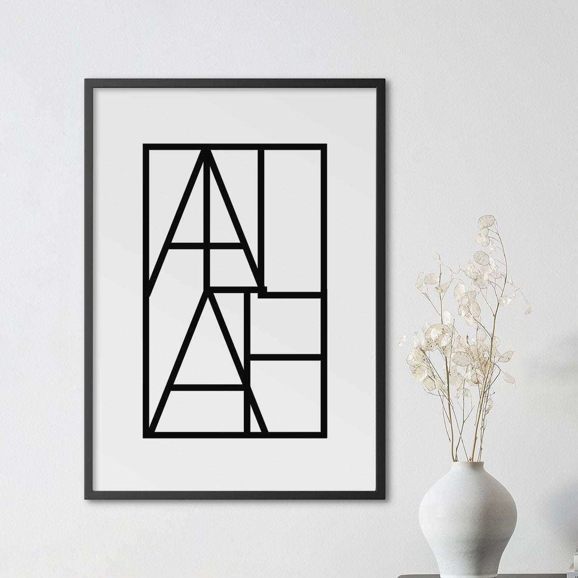 Allah Square, Black and White - Doenvang