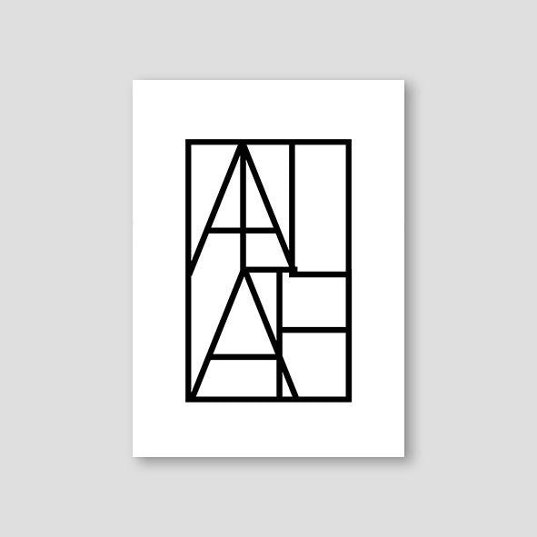 Allah Square, Black and White - Doenvang