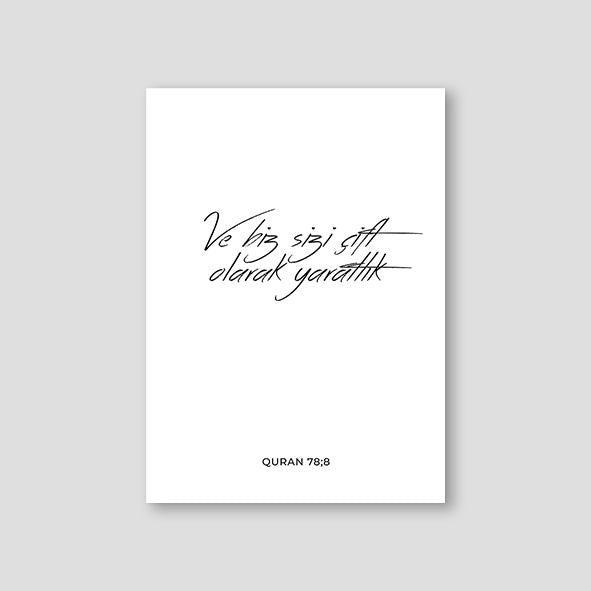 And We Created You, Turkish - Doenvang