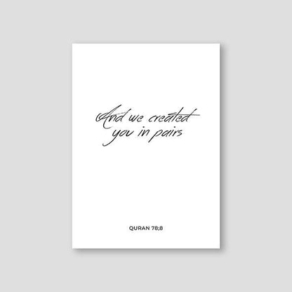 And We Created You, English - Doenvang