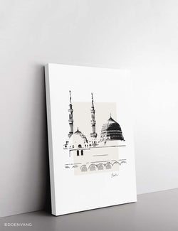 CANVAS | Handgjord En Nabawi Ink-teckning