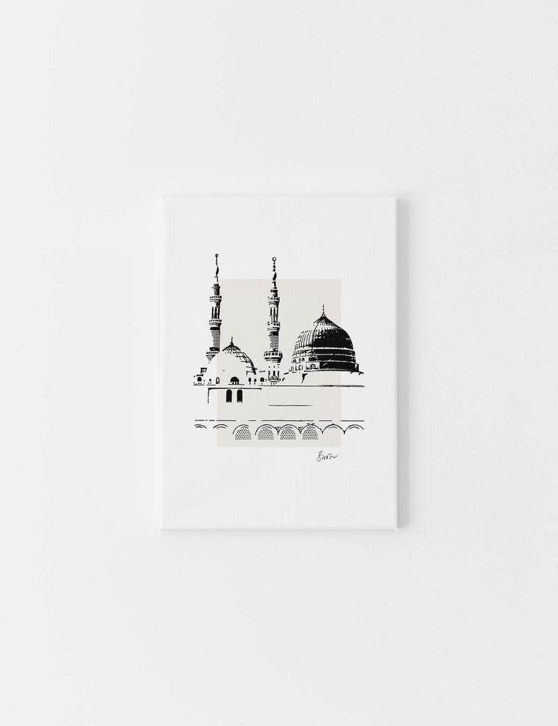 CANVAS | Handgjord En Nabawi Ink-teckning