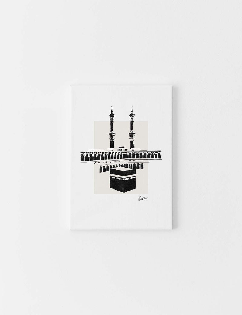 CANVAS | Handgjord Kaaba Ink ritning