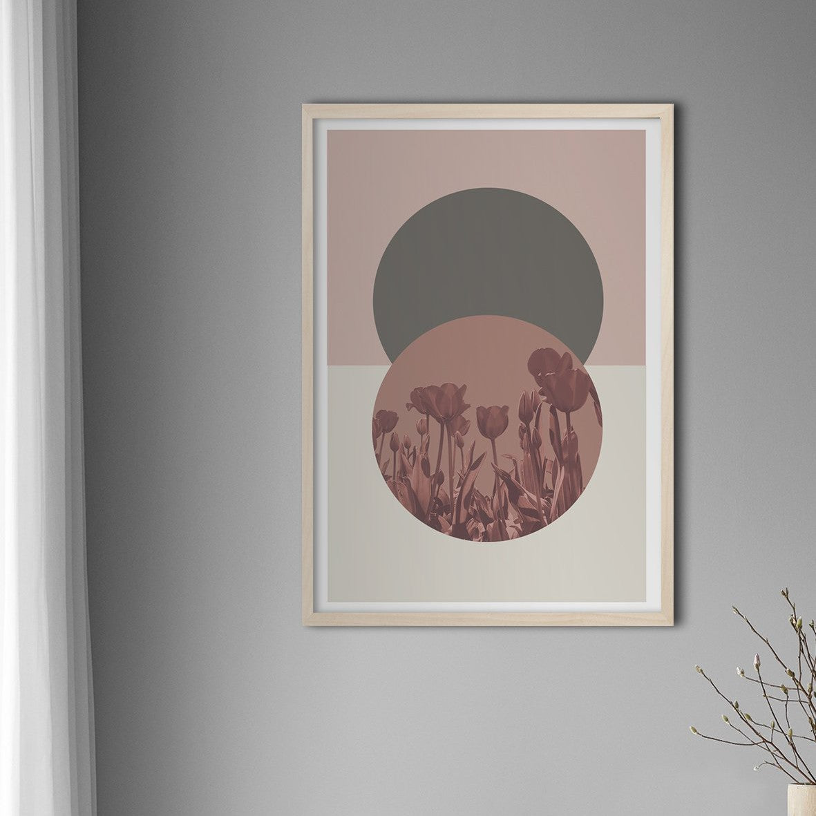 Circle Geometric Tulips - Doenvang