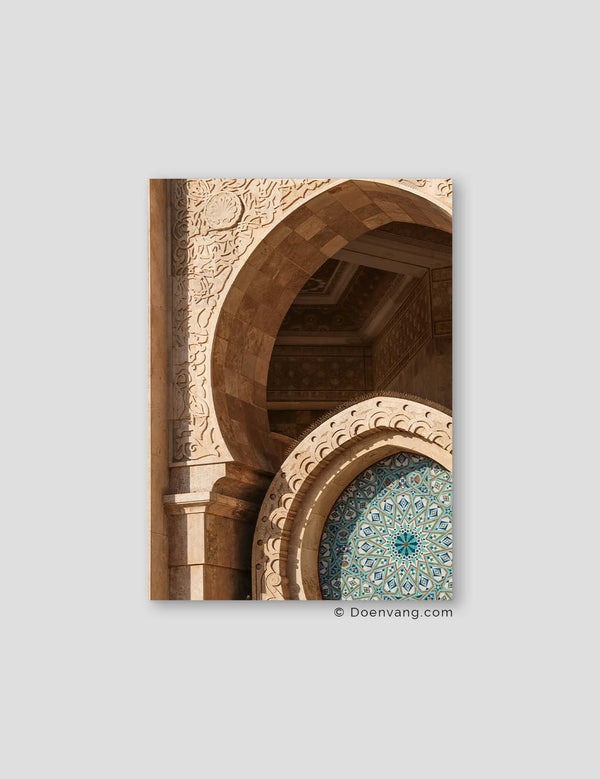 Casablanca Mosque Mosaic Arch, Marocko 2021