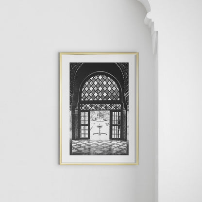 Marrakesh Castle Room, Black and White - Doenvang