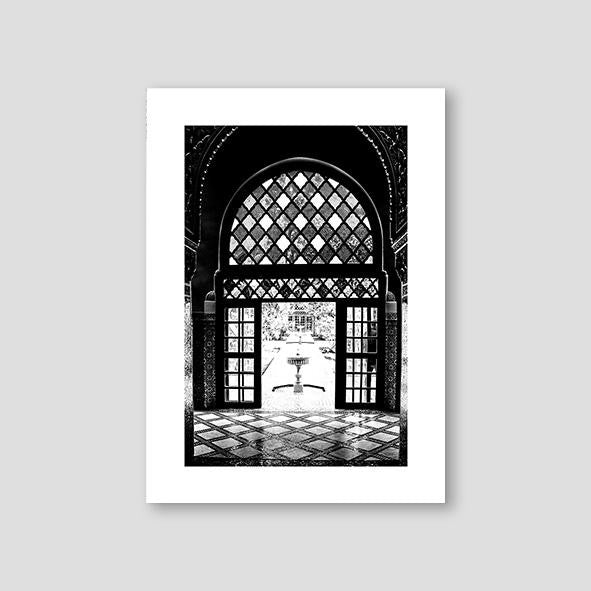 Marrakesh Castle Room, Black and White - Doenvang