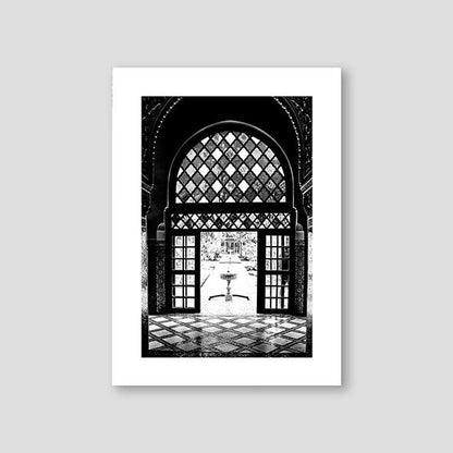 Marrakesh Castle Room, Black and White - Doenvang