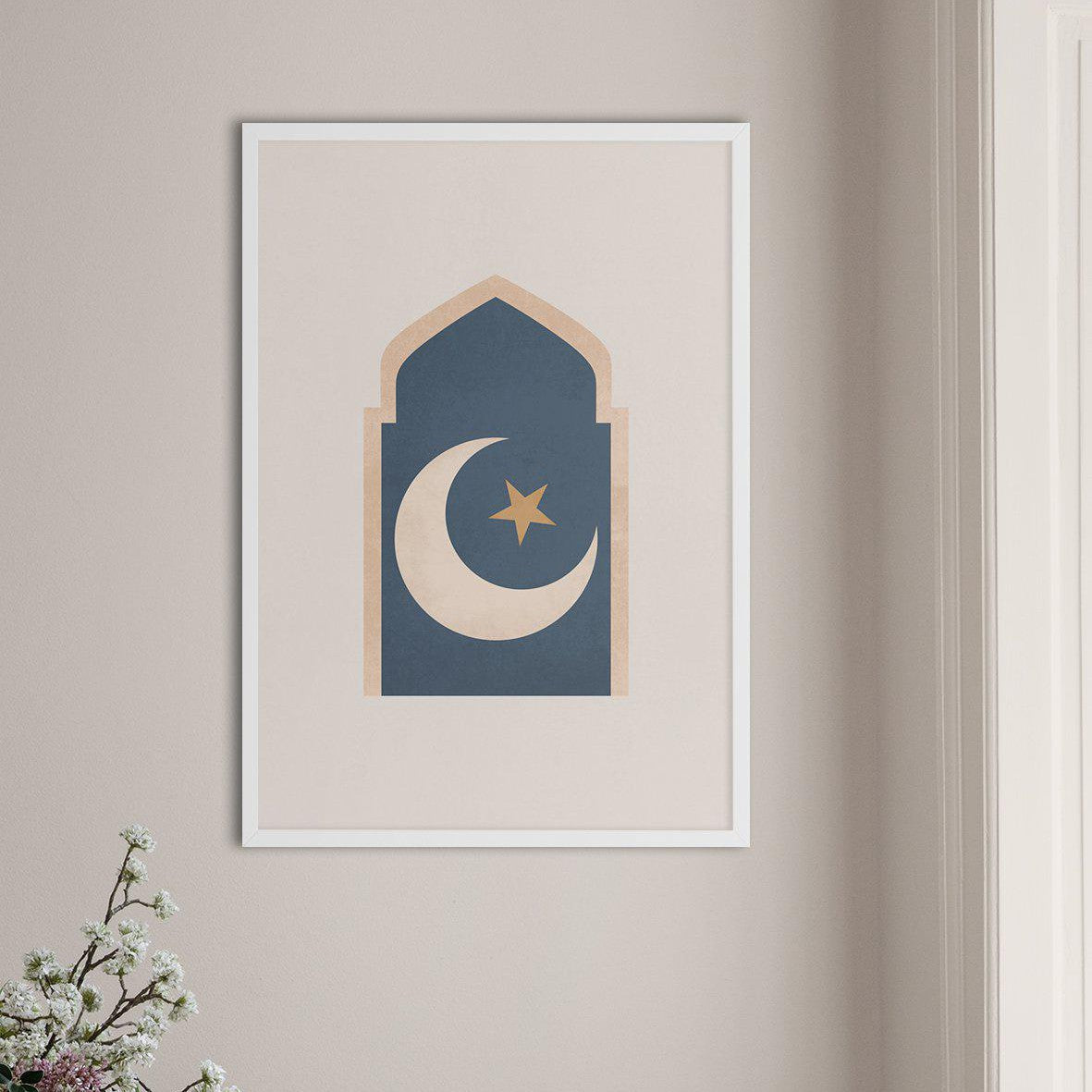 Mosque Window Moon, Vintage - Doenvang