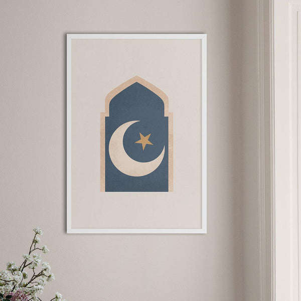 Mosque Window Moon, Vintage - Doenvang