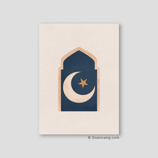 Mosque Window Moon, Vintage - Doenvang