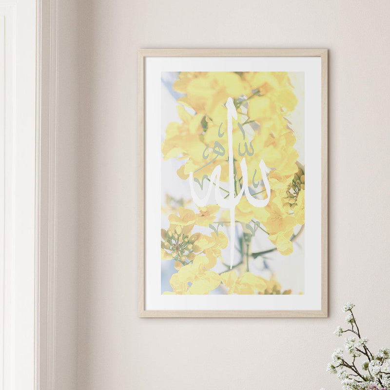 Rapeseed flower, Allah Calligraphy - Doenvang