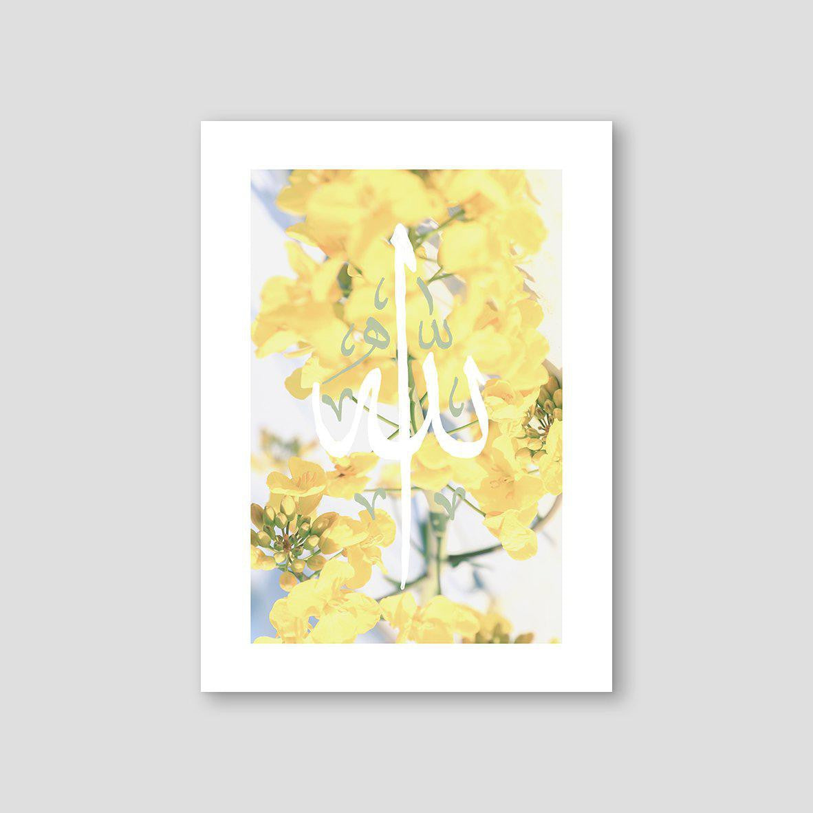 Rapeseed flower, Allah Calligraphy - Doenvang