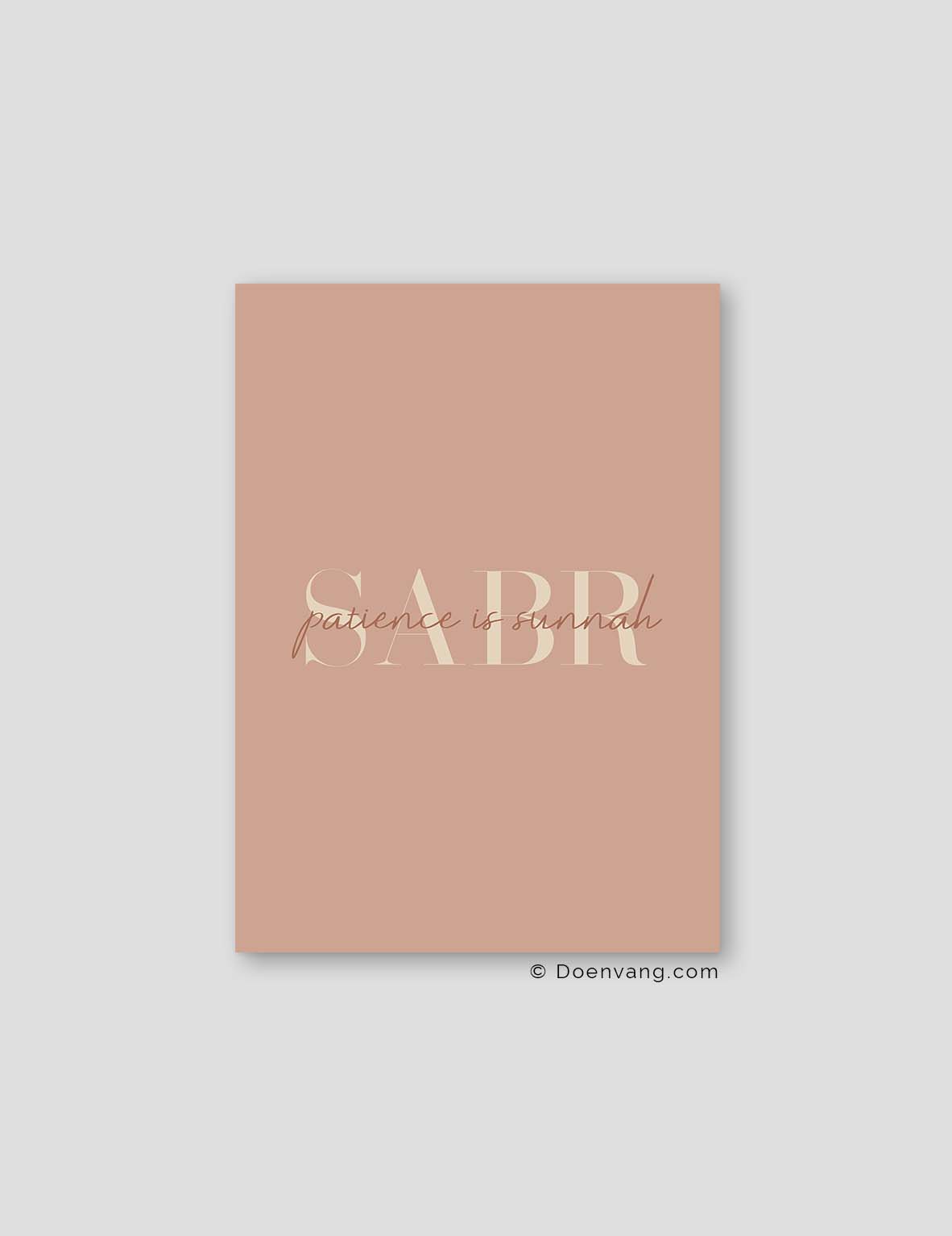 Sabr Patience är Sunnah Dusty Colors