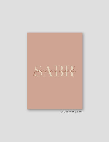 Sabr Patience är Sunnah Dusty Colors