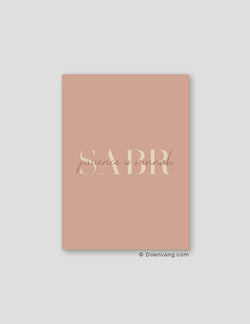 Sabr Patience är Sunnah Dusty Colors