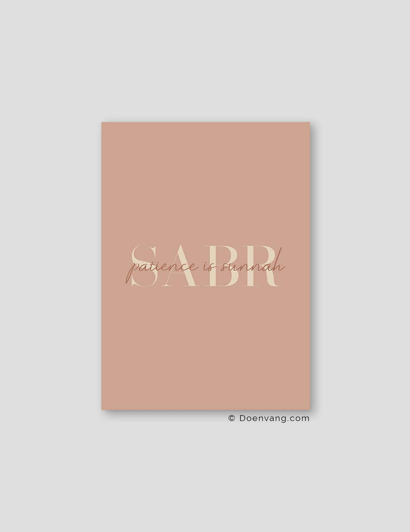 Sabr Patience är Sunnah Dusty Colors