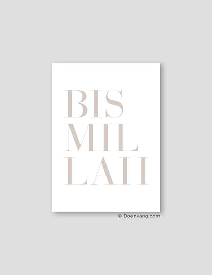 Bismillah Beige | Tekst plakat