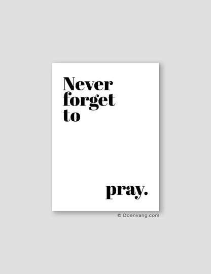 Never Forget | Text Poster