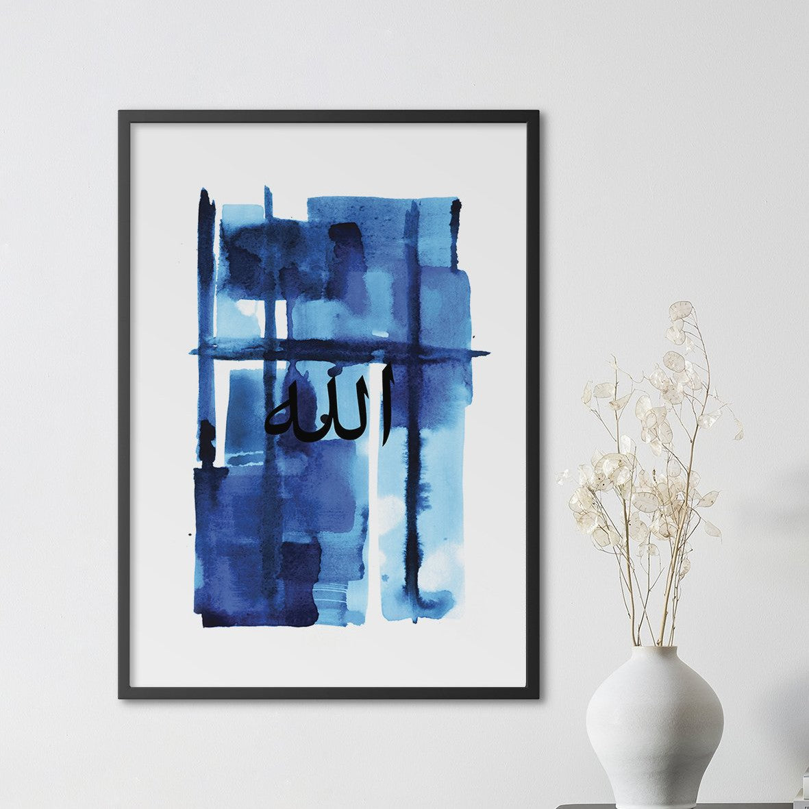 Watercolor Blue Allah - Doenvang