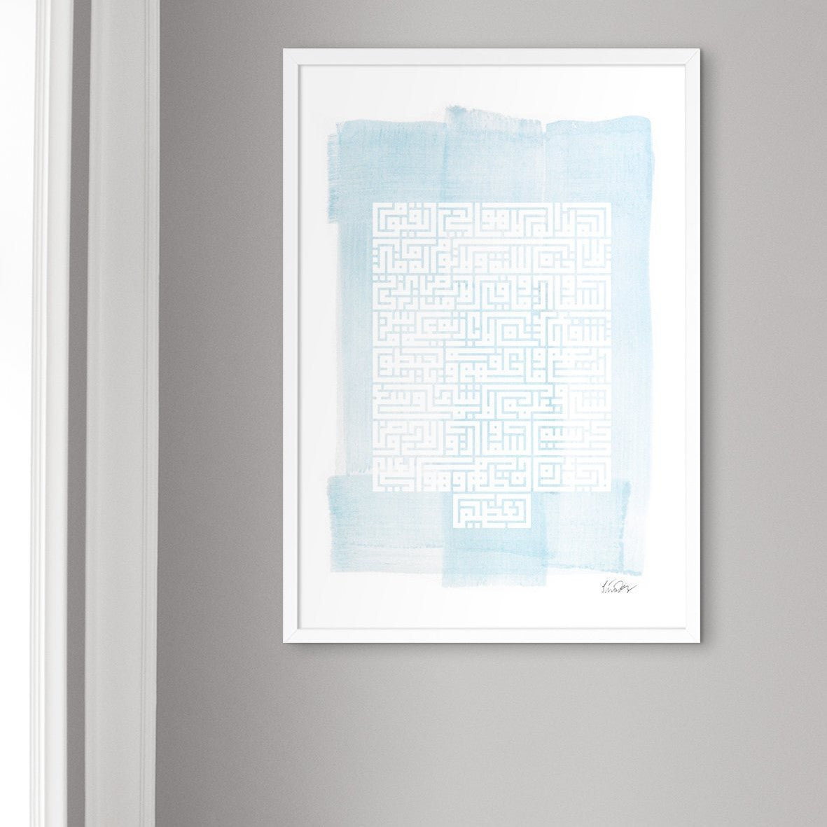 Al Kursi, Blue Watercolor - Doenvang