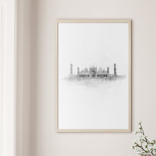 Badshahi Mosque, Watercolor - Doenvang